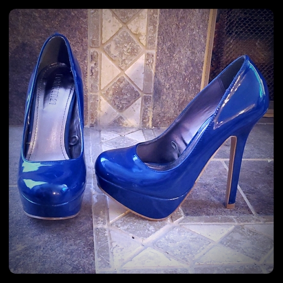 Forever 21 Shoes - Royal Blue High Heel Pumps
